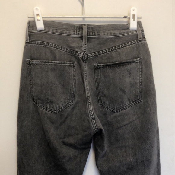 Agolde Riley Distressed Jean Gray - Picture 6 of 8